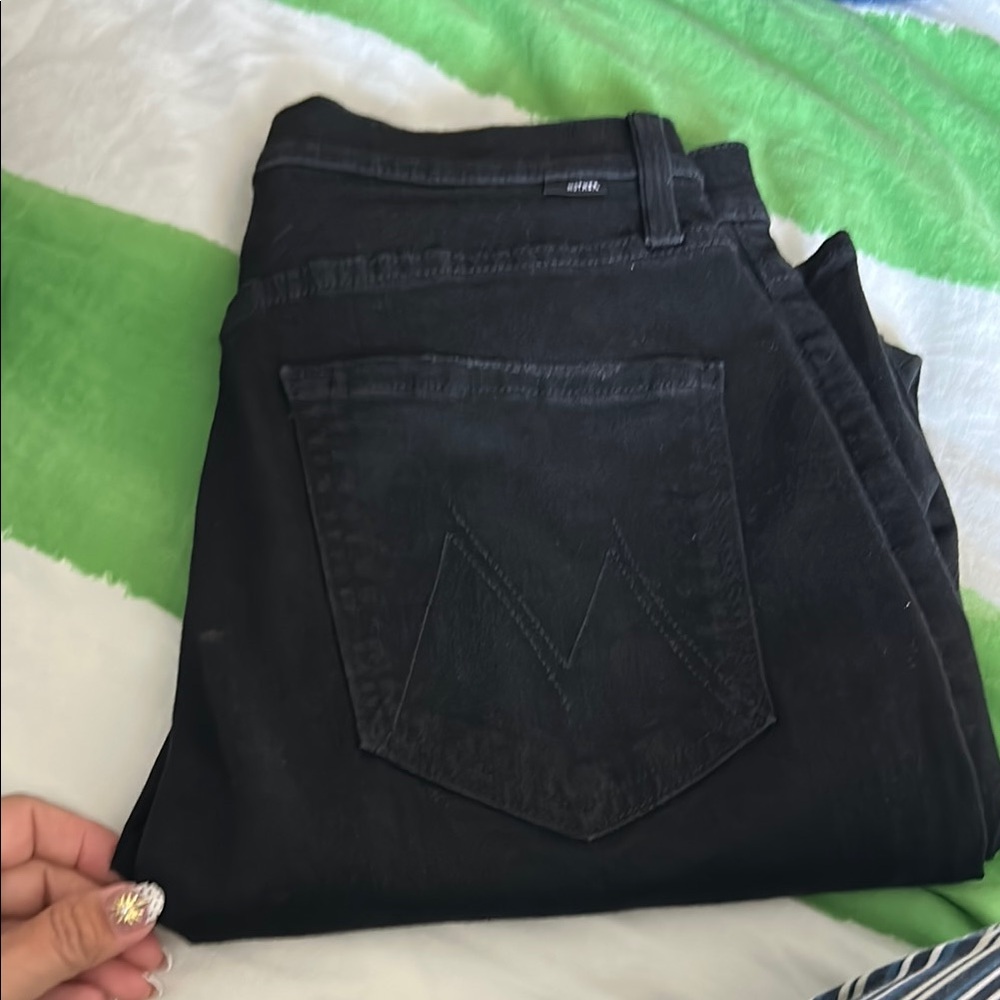 Mothers straight Black Women Jeans size 28